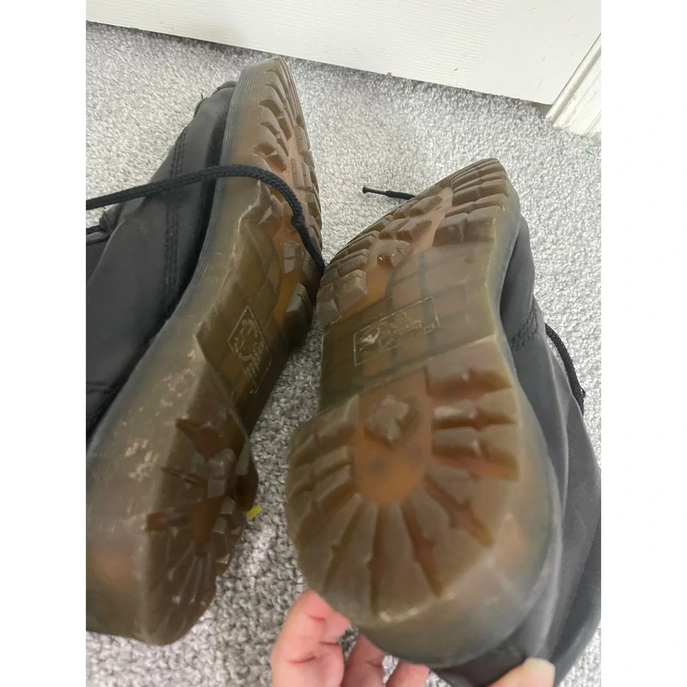 Dr. Martens 8287 Black Leather Ankle Work Boots Mens Size 15 US Lug Sole Gothic